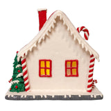 Kurt Adler 10.5-Inch Battery Operated LED Candy Cane Lane House