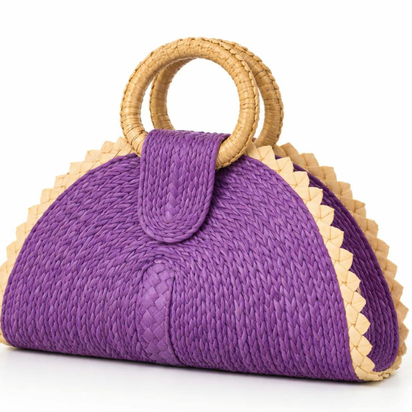 Lavender Plum Palm Purse