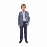 Gray Peak Lapel Blazer