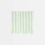 Mint Stripe Small Napkins