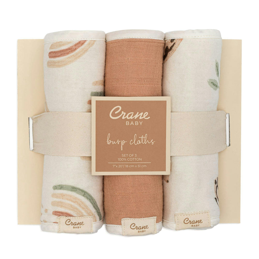 Parker Rainbow Butterfly Cotton Burp Cloth (Set of 3)
