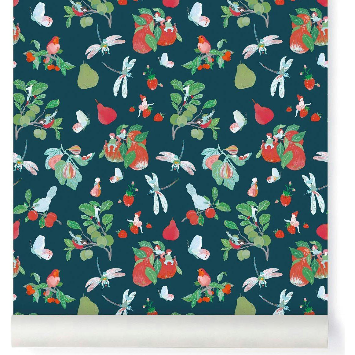 Papier peint GARDEN PARTY coloris nuit