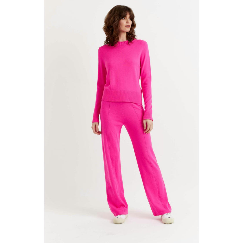Wool & Cashmere Wide Leg Track Pant