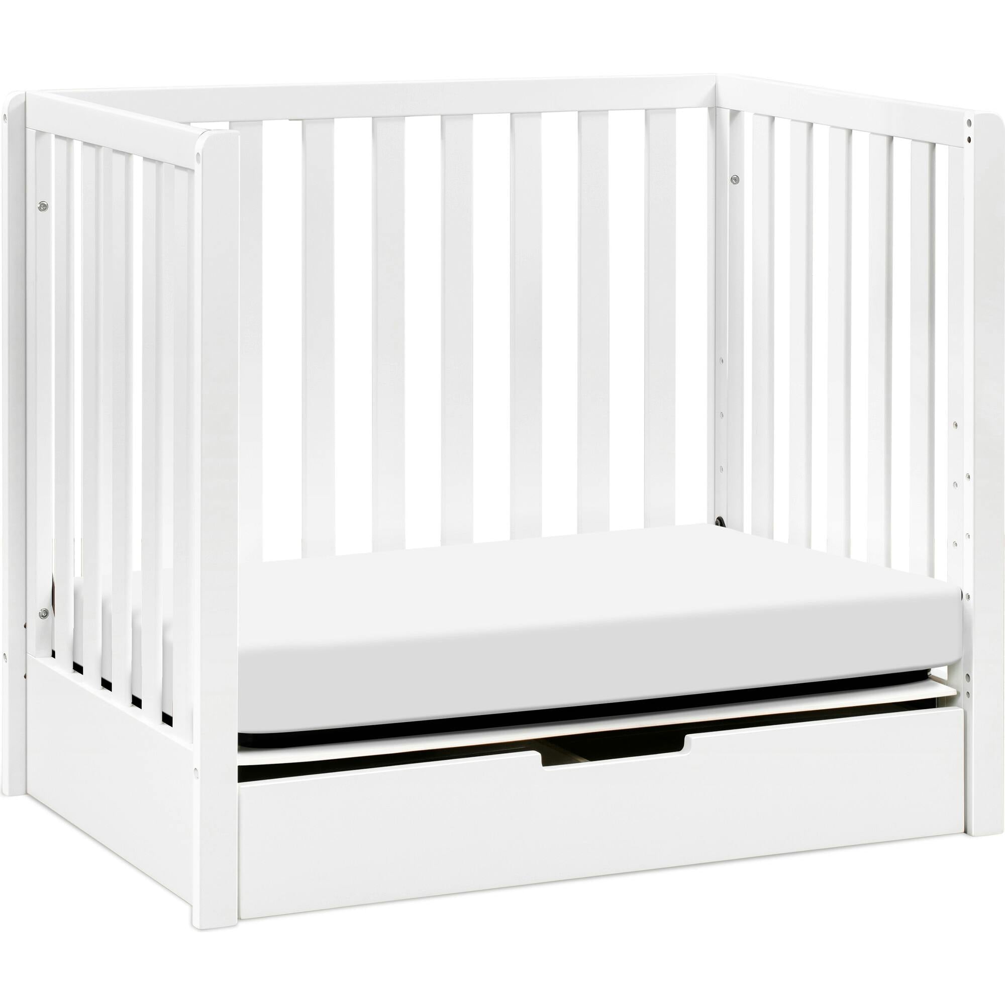 Colby 4-in-1 Convertible Mini Crib with Trundle