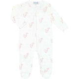 Pink Elephant Zipper Footie