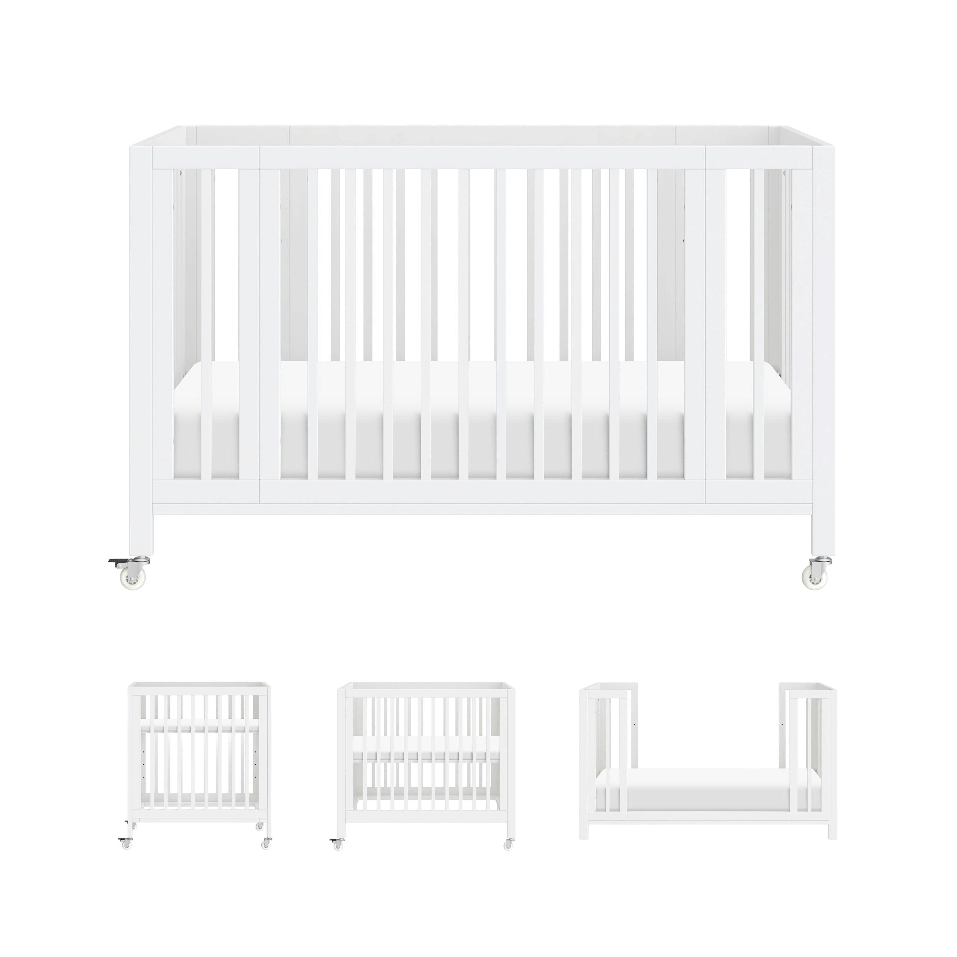 Babyletto Rolli 9-in-1 Convertible All-Stages® Crib with Bassinet & Toddler Bed Conversion Kits