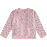 unisex rosa vine quilted jacket