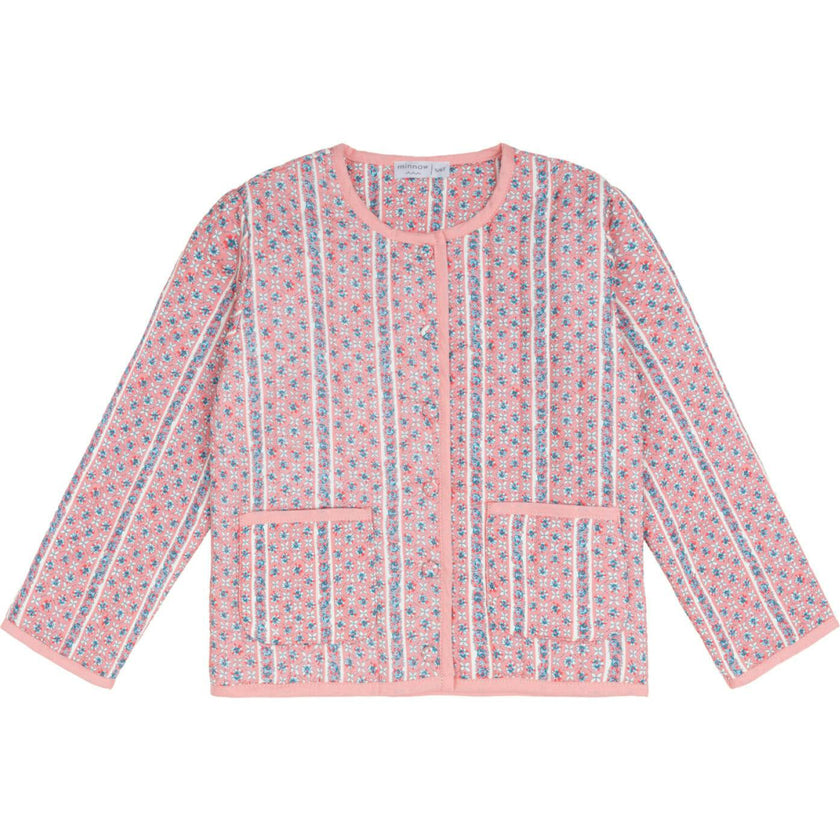 unisex rosa vine quilted jacket