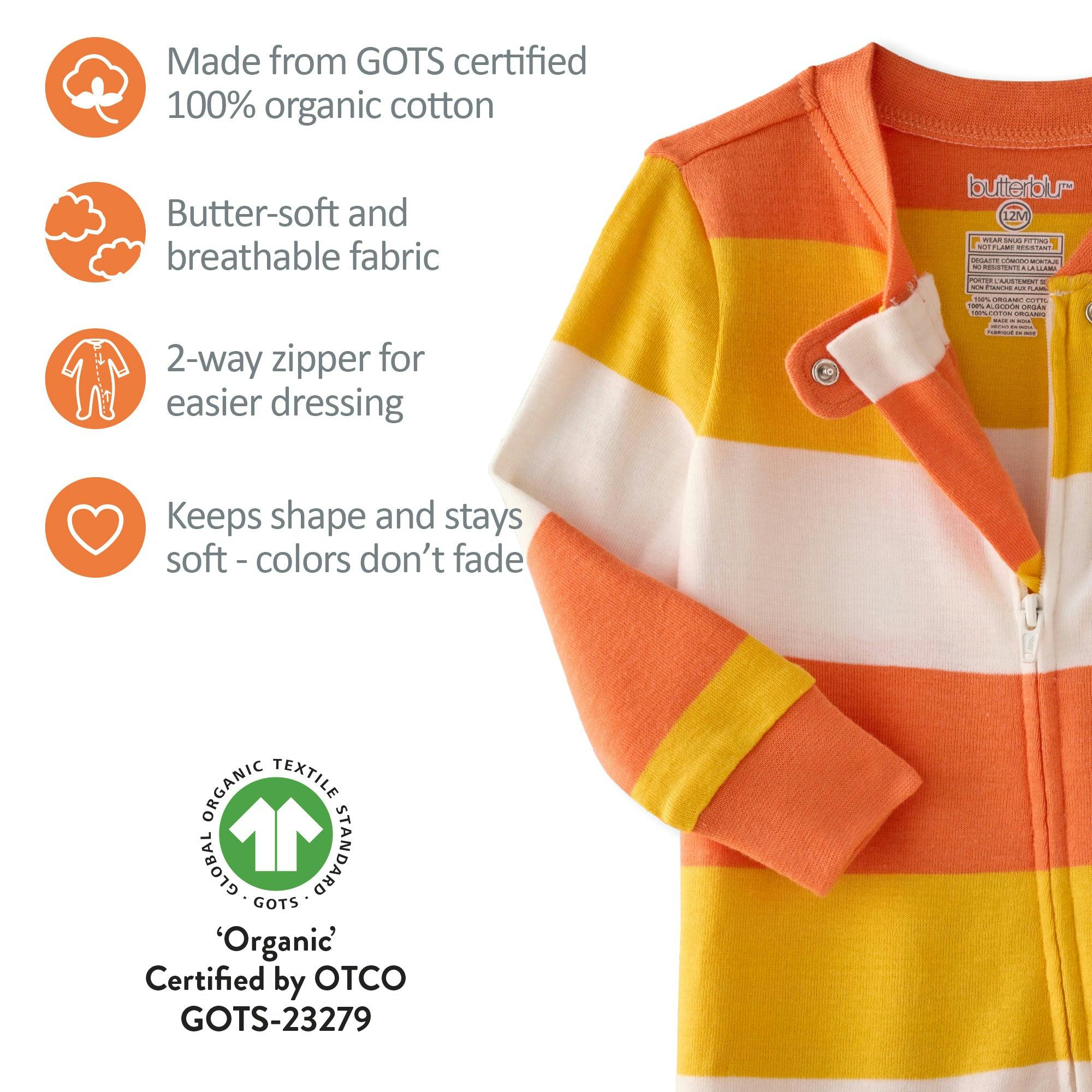 CRUZ Snug-fit Footed Baby Halloween Pajamas
