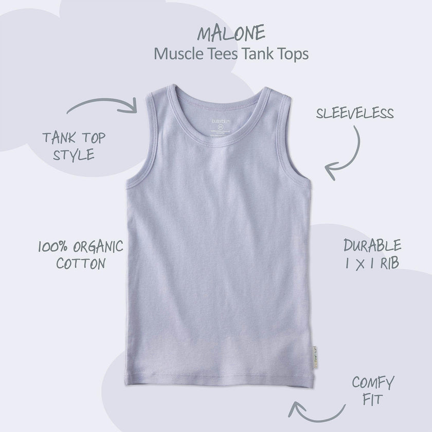 MALONE 5-Pack Toddler Tank Top Undershirts