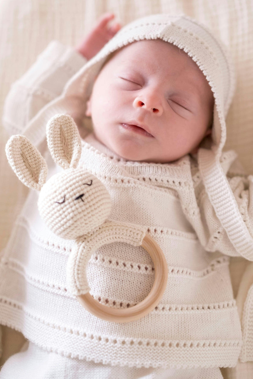 Crochet Rattle in Bunny