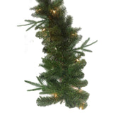 Kurt Adler 9-Foot Sierra Green Garland With 50 Warm White LED Lights