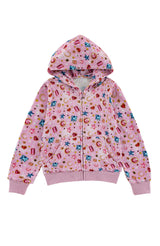 Soft Fleece Zip Up, Gems and Pearls