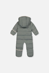 Baby Cloud One Piece Snowsuit Adapted For Car Seats Sage Green