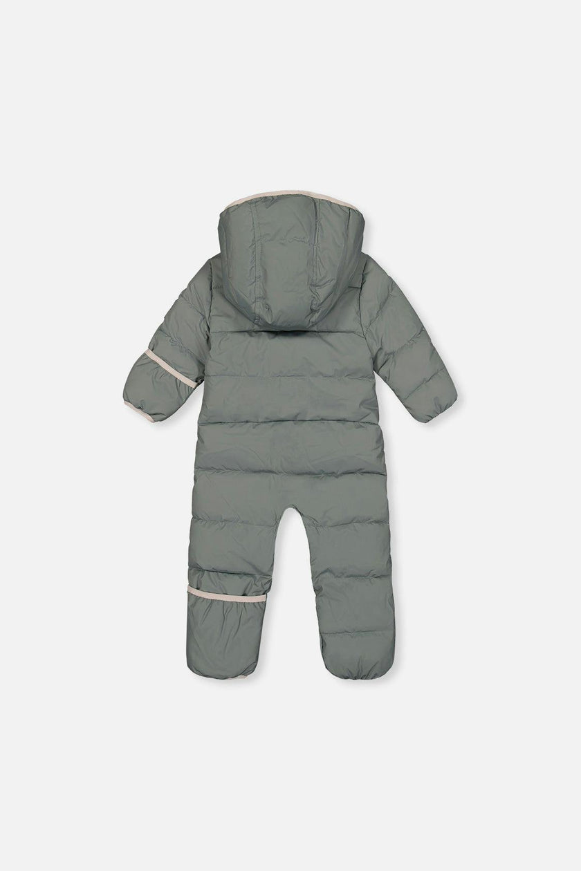 Baby Cloud One Piece Snowsuit Adapted For Car Seats Sage Green