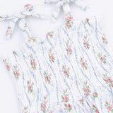 Heirloom Rose Stripe - Smocked Bubble with Skirt