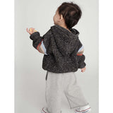 Chunky Ribbed Knit Long Sleeve Front Pocket Boxy Fit Hooded Sweater