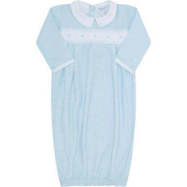 Gingham Smocked Gown