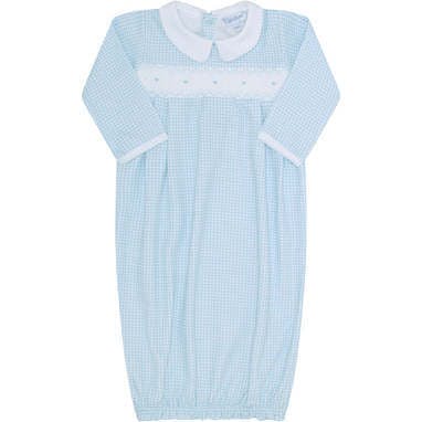 Gingham Smocked Gown