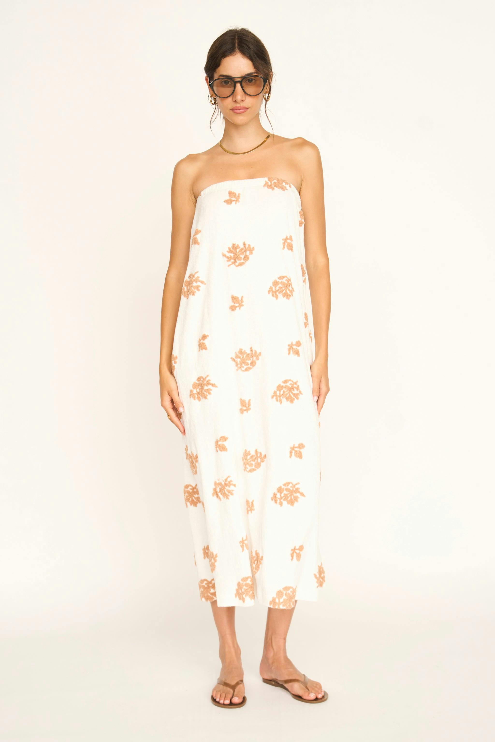 Brisbane Terry Dress in Mesa Fig