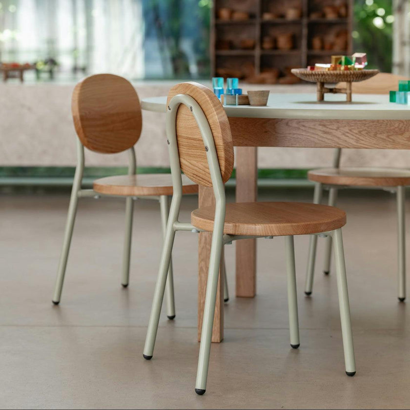 Ottie Stackable Chair - 12" Seat Height - Sage