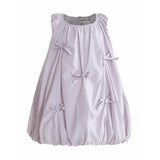Purple Verona Bow Rosette Balloon Dress