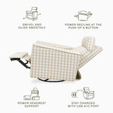 Namesake Willa Plus Power Glider Recliner w/ Power Headrest