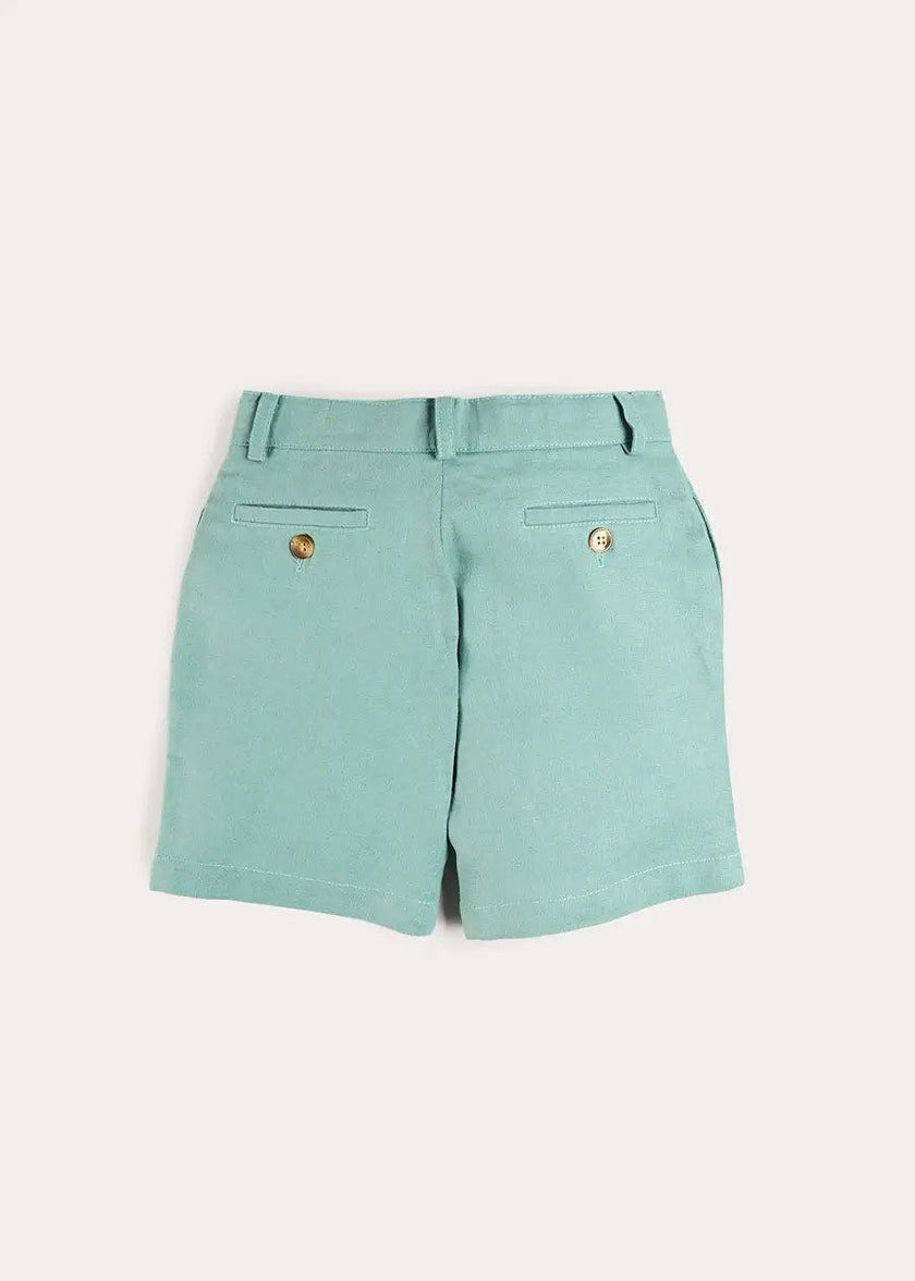 Plain Shorts in Sage Green (4- 10yrs)