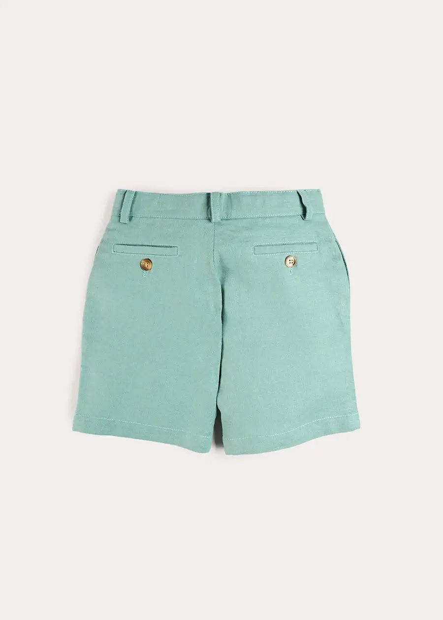 Plain Shorts in Sage Green (4- 10yrs)