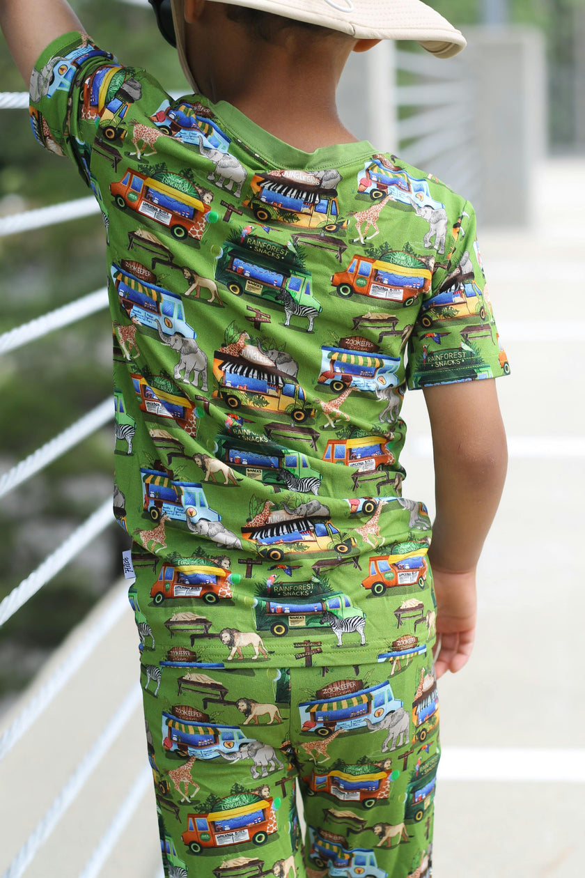 Wild Card Short Sleeve Pajama Set