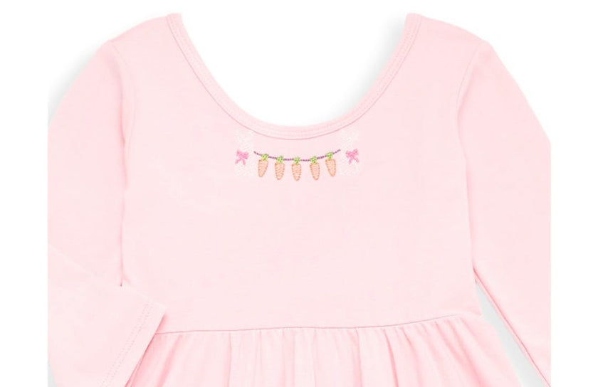 Twirly Dress With Easter Embroidery