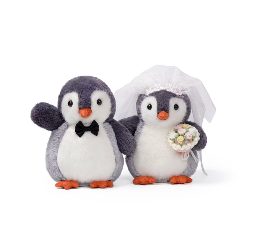 McHugs Glacier Penguin Bride Weighted Plush 18 cm