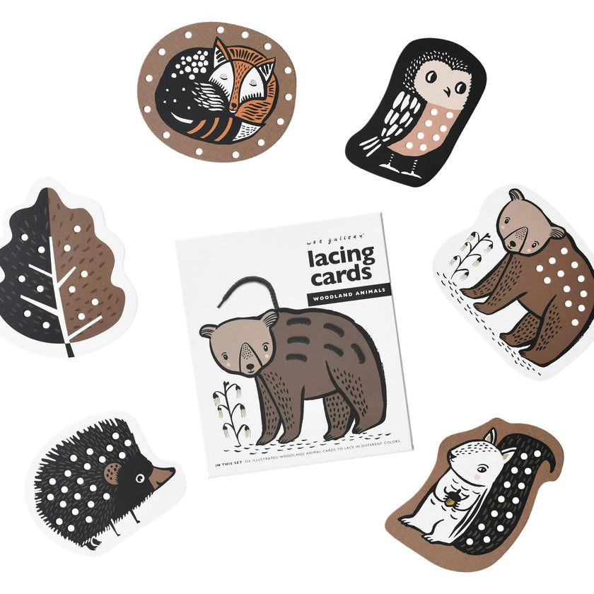 Woodland Lacing Cards