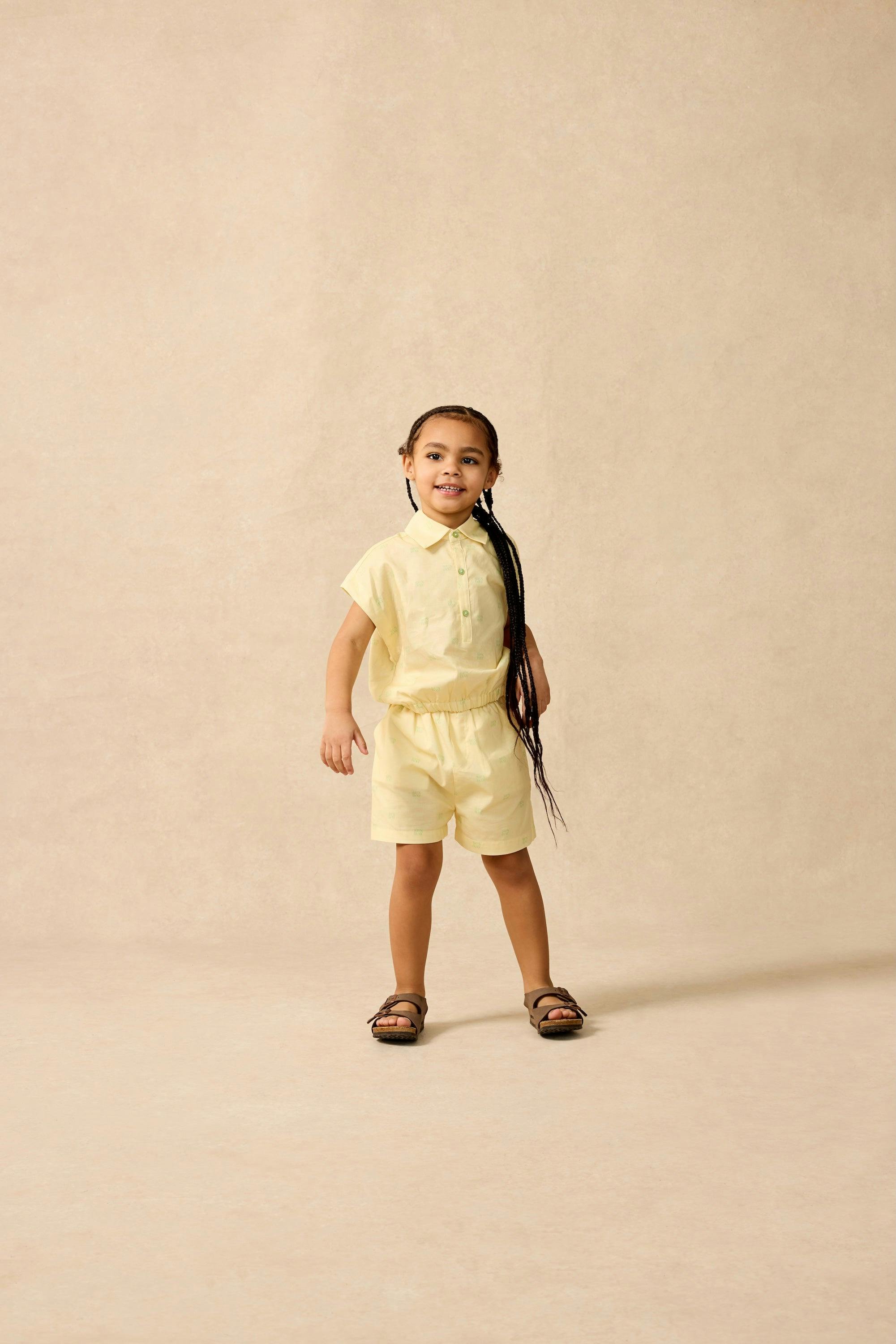 Organic Avenue Shorts in Buttercup