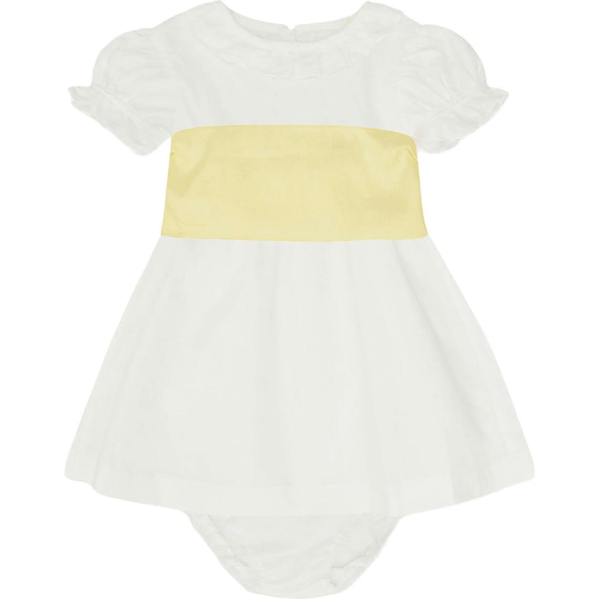 Vega Ceremony Baby Girl Set with Silk Sash