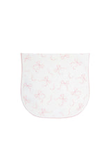 Charming Bows Print Burp Cloth