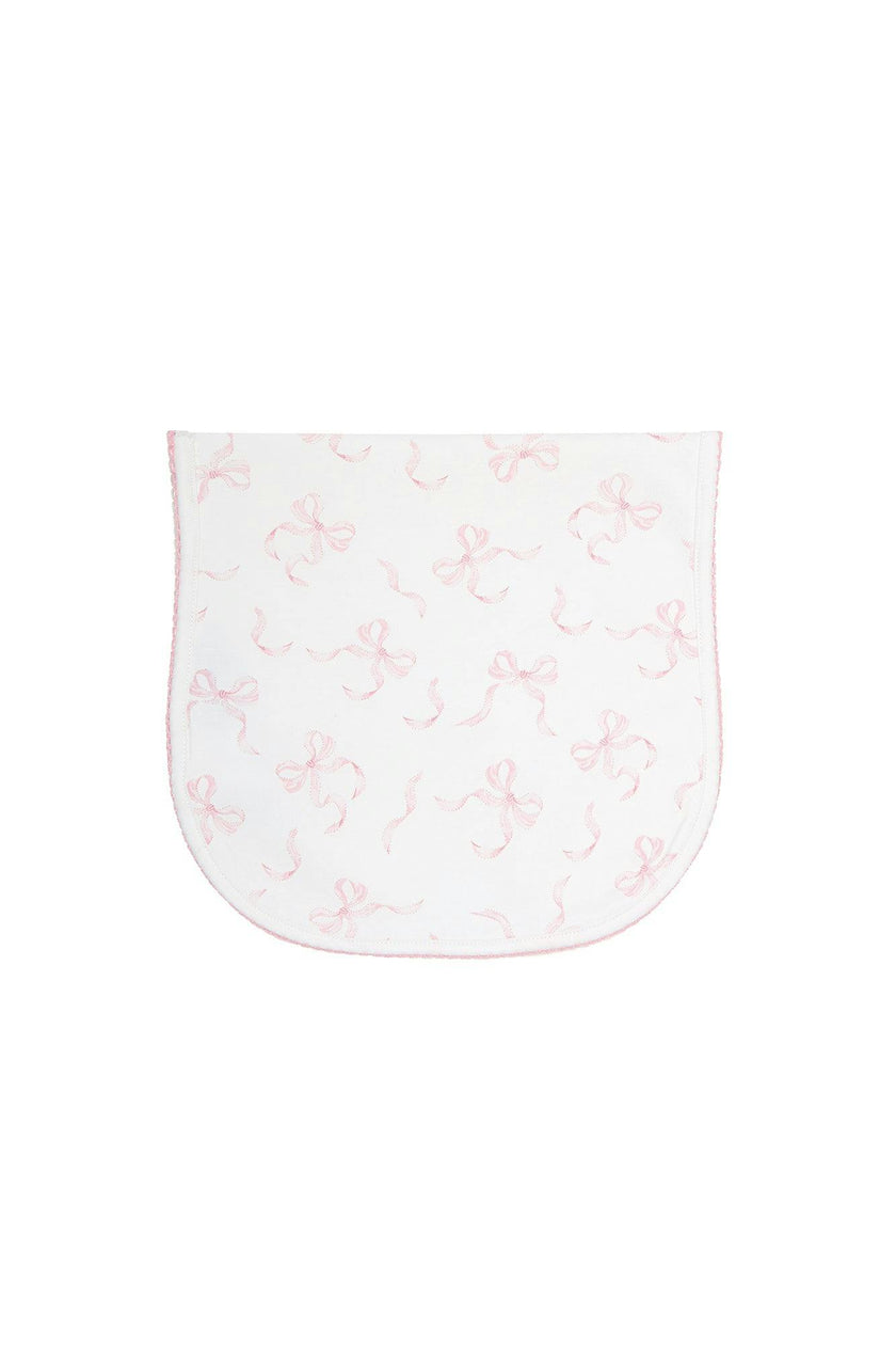 Charming Bows Print Burp Cloth