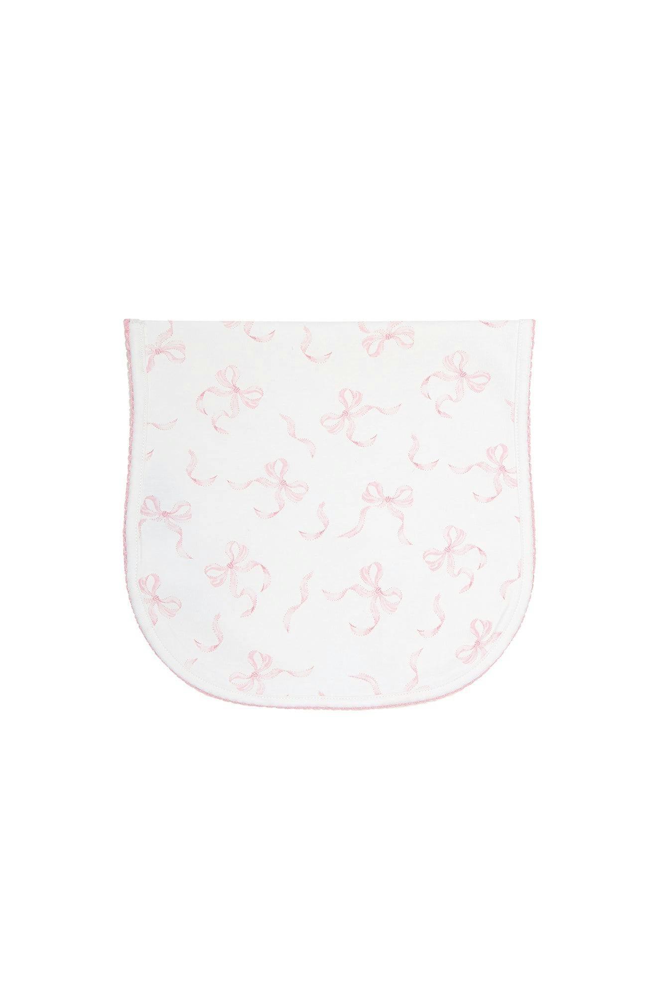Charming Bows Print Burp Cloth