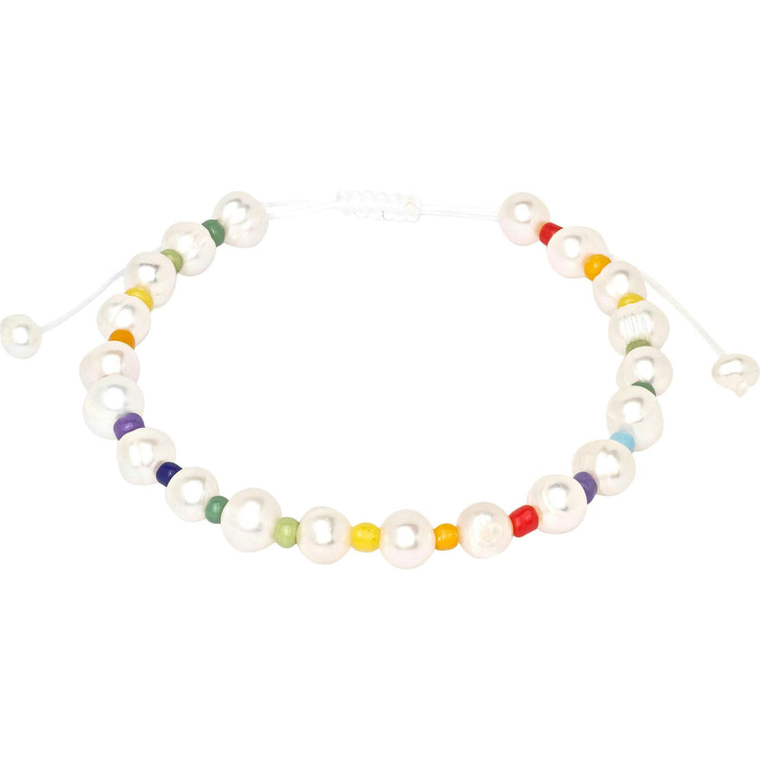 Freshwater Baroque Pearl Rainbow Bracelet