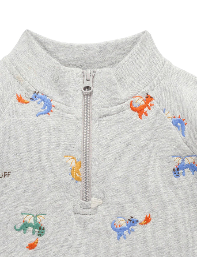 Embroidered Windcheater Flying Dragon Broderie