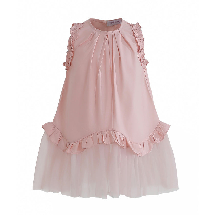 Pink Lumielle Ruffle Dress