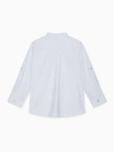 Blue Check Mateo Long Sleeve Boy Shirt