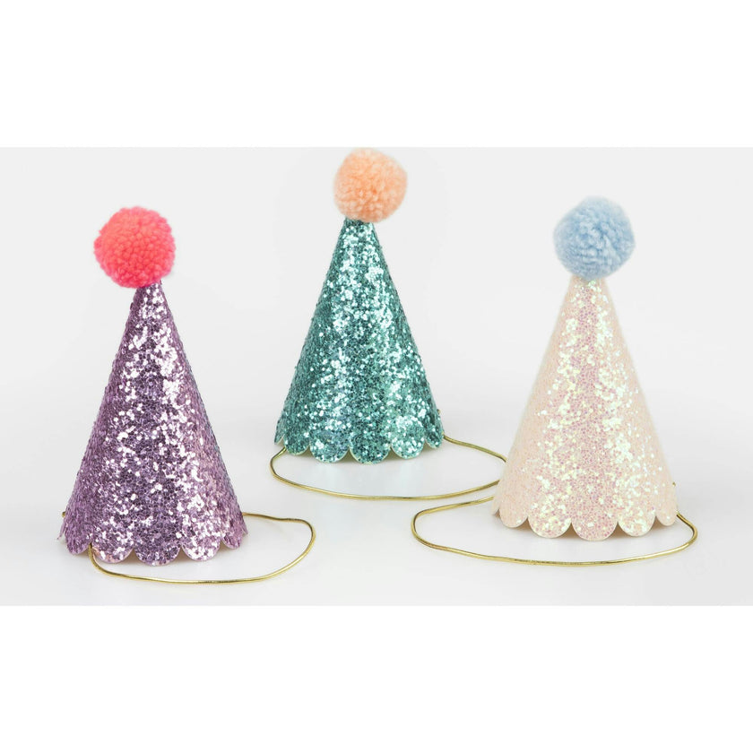 Glitter Mini Party Hats