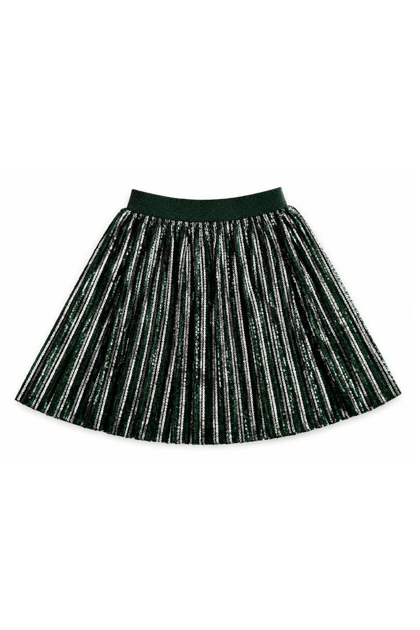 Candy Cane Sequin Striped Skirt