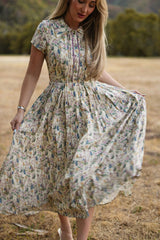 Amber Dress in Autumn Bouquet