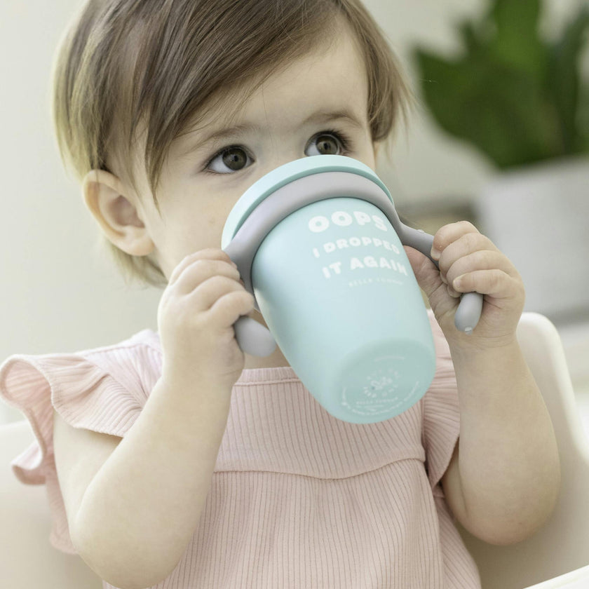 Oops I Dropped It Again 3-Piece Happy Silicon Sippy Cup