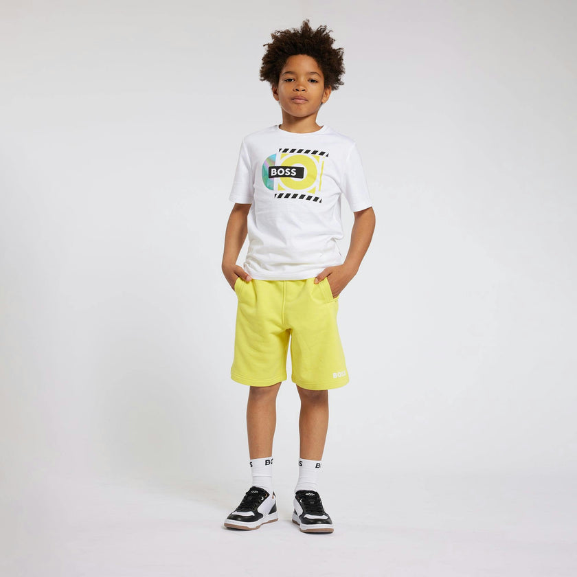 Yellow Logo Sweatshorts