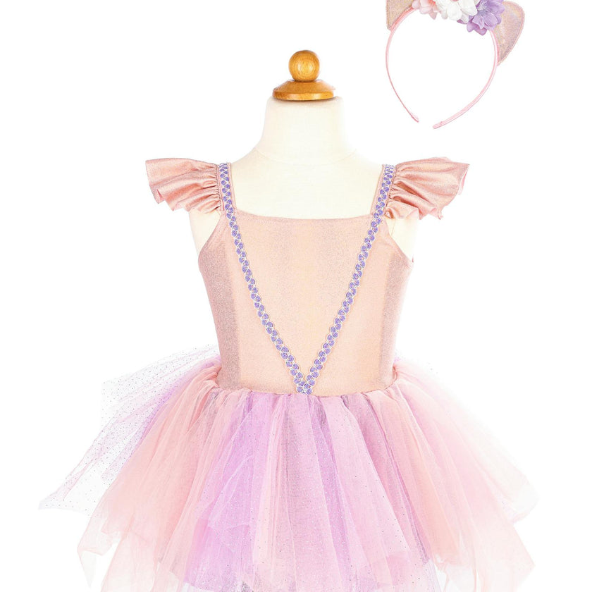 Pink Shimmer Unicorn Dress & Headband