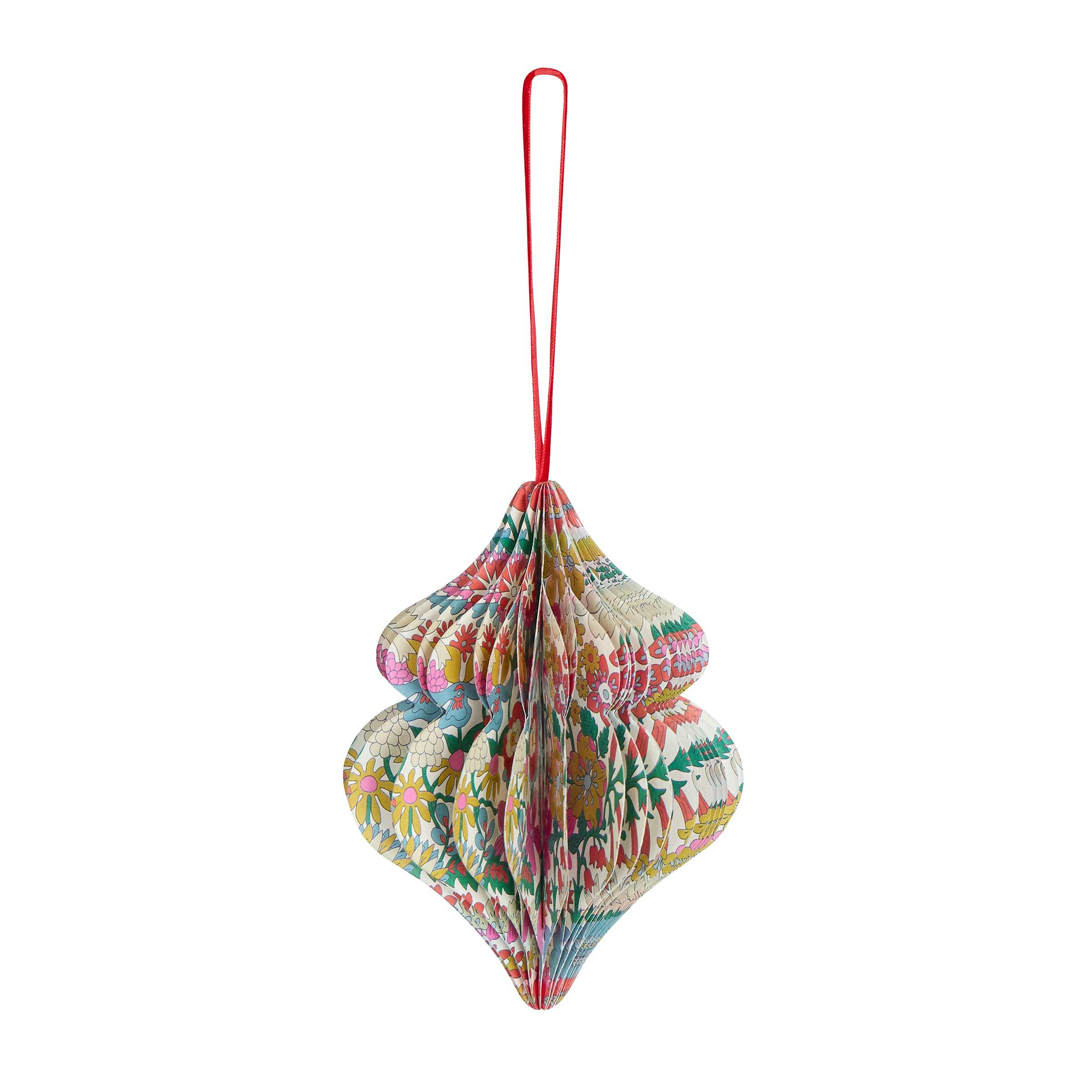 Meri Meri x Liberty Paper Honeycomb Tree Decorations