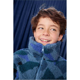 Teddy Fleece Pullover, Blue